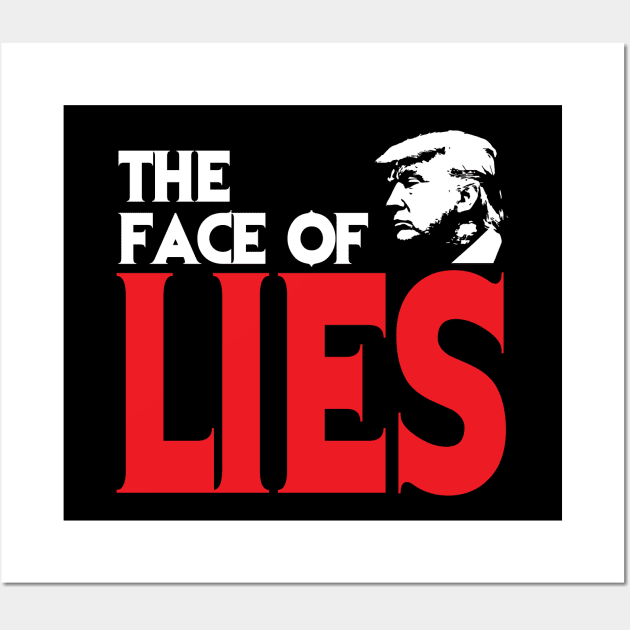 The Face Of Lies Wall Art by brendanjohnson